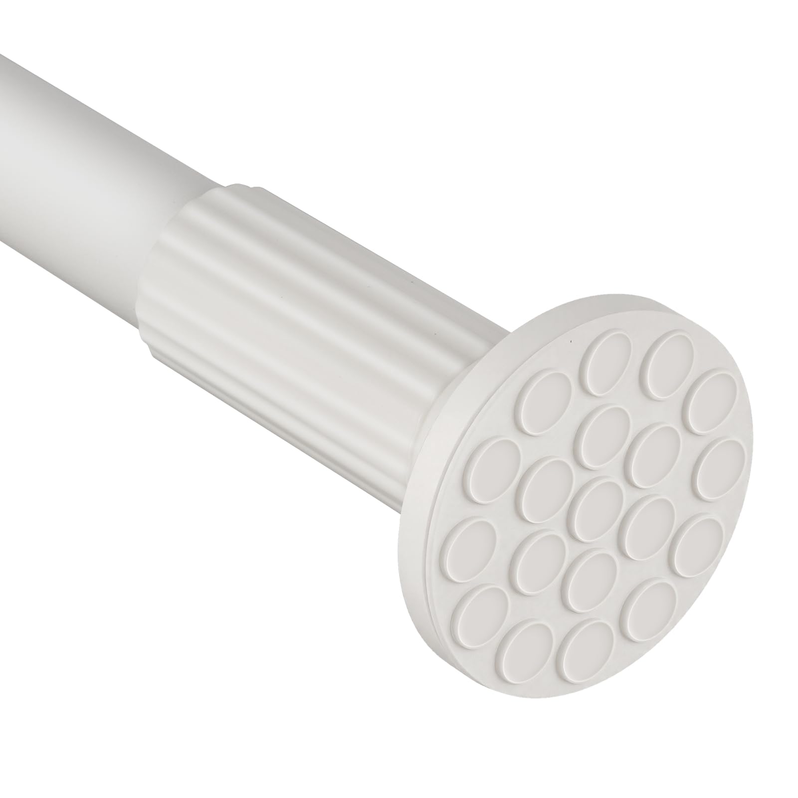 ZOCONE Tension Curtain Rod 51-168In(4-14Ft),No Drill Curtain Rods for Window Outdoor Patio,Adjustable Shower Curtain Rod for Bathroom Renter Friendly,Heavy Duty Extra Long Tension Rod Never Rust,White