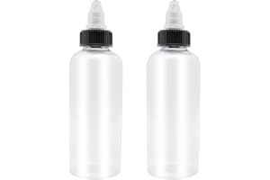 XYSMZM 2 Pcs 16oz Dispensing Bottles, Plastic Squeeze Bottles with Twist Top Cap