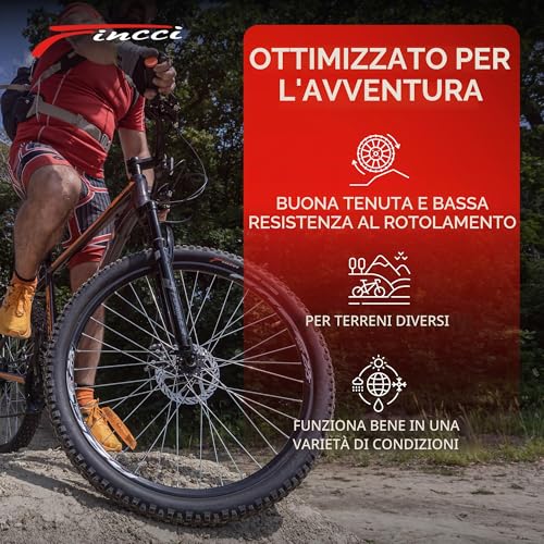 Fincci Bicycle Tyres MTB 27.5 x 2.25 – Pair of Folding Tyres Black 57-584 with Puncture Proof 1 mm – Bicycle Tyres 27.5 Inches for Adult Women and Men – Packaging Accessories for Mountain & E Bike