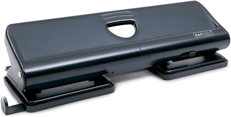 Rapesco 1054 720 4-Hole Metal Punch 22 Sheet Capacity Black