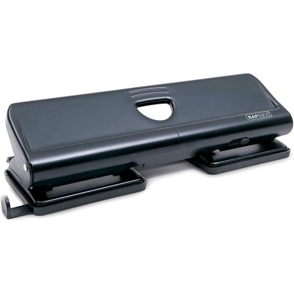 Manual 4-Hole Adjustable Paper Punch - Punches 10 Sheets, 11.4 Inch Desktop Puncher - View #12