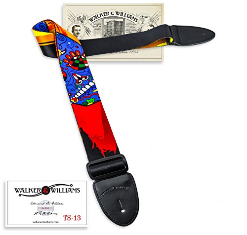 Walker & Williams TS-13 Day Of The Dead Skull Guitar Strap