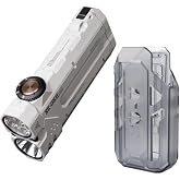 LOOP GEAR SK05 Pro 2 Mao Flat EDC Flashlight with A03, 5000LM Rechargeable LED Flash Light with Spotlight &amp; Floodlight, High-CRI Sidelight + RGB, Dual 4000mAh Replaceable Batteries, IP68 &amp; Magnetic