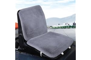 Universal Plush Cushion Forklift Seat, Tractor Seat Cushion, Soft and Comfortable for Excavator Skid Loader Backhoe Dozer Tel