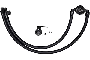 J&L Oil Separator Co. 3.0 Oil Separator Compatible with 2017-2022 F Series 250 350 Truck with 6.2L/7.3L Passenger Side (Black)