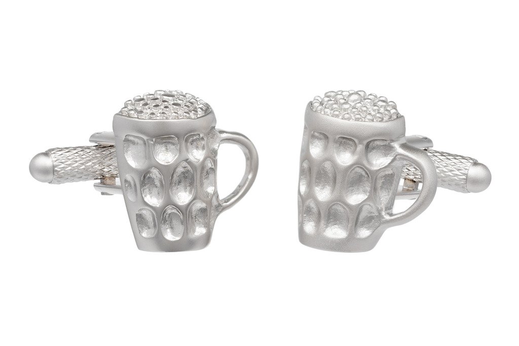 Pint Beer Pub Mug Shirt Cufflinks Presented In GS Cufflink Box