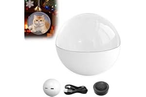 Christmas Memory Orb Personalized Digital Photo & Video Display Crystal Ball, Custom 3D Memory Ornament for Family, Memorys E