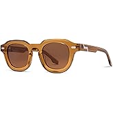 KIAURA NEUTRA Premium UV400 Polarized Sunglasses- Shape Memory Acetate Frames, Scratch-Resistant Lenses,Flexible Spring Hinge