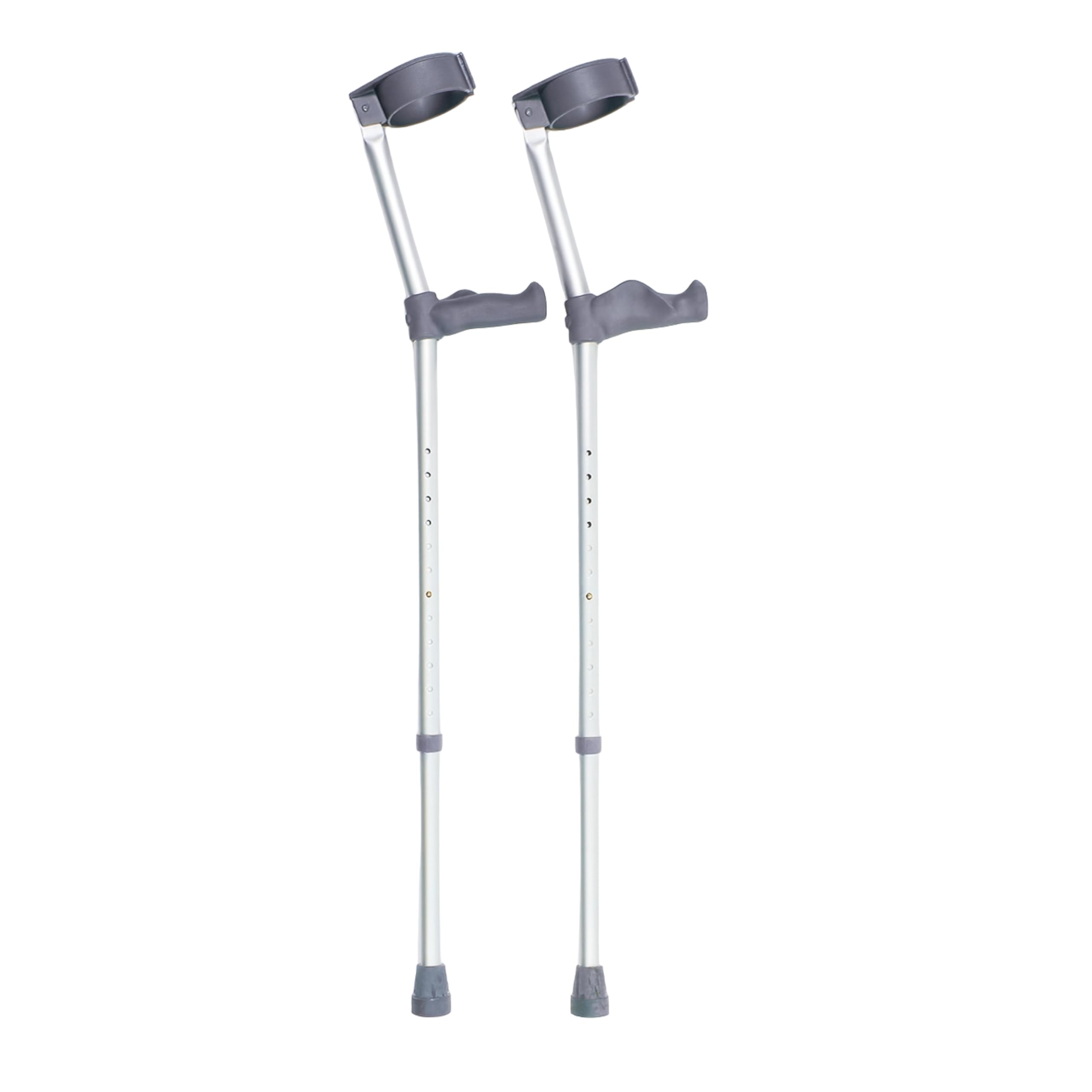 Days Ergonomic Handle Forearm Crutch – Double Adjustable Extra Long 83–110cm (32½–43½") – Lightweight Aluminium Walking Aid – VAT Relief Eligible (UK)