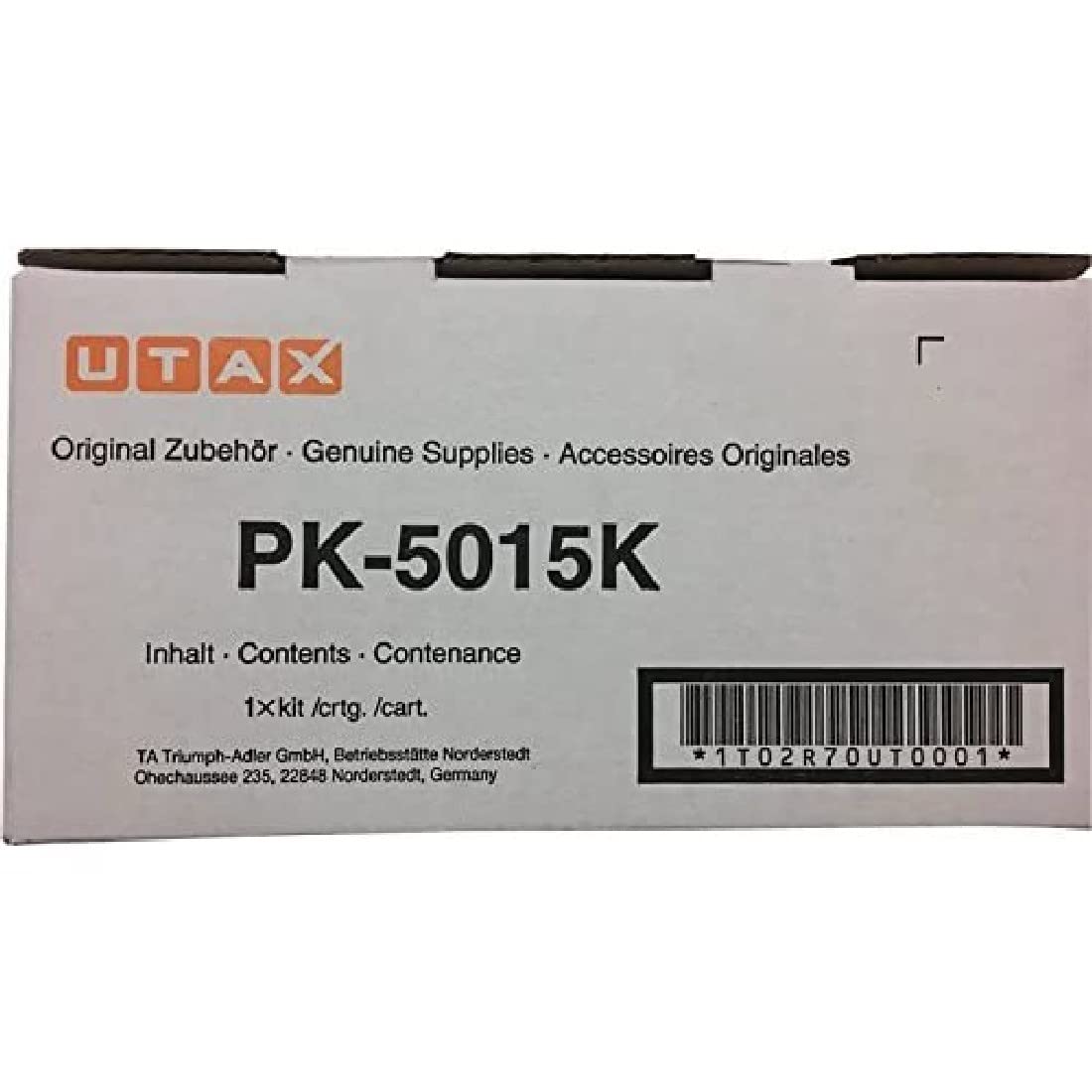 Utax PK-5015K black toner (1T02R70UT0) 4K VE, for P-C2655W P-C2650DW, quantity: 1