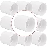 10Pack 1-1/2" PVC Pipe Coupling Adapter Pipe Fittings (Socket x Socket) Contractor Pack Schedule 40 Heavy Duty 1.50 Inch PVC 