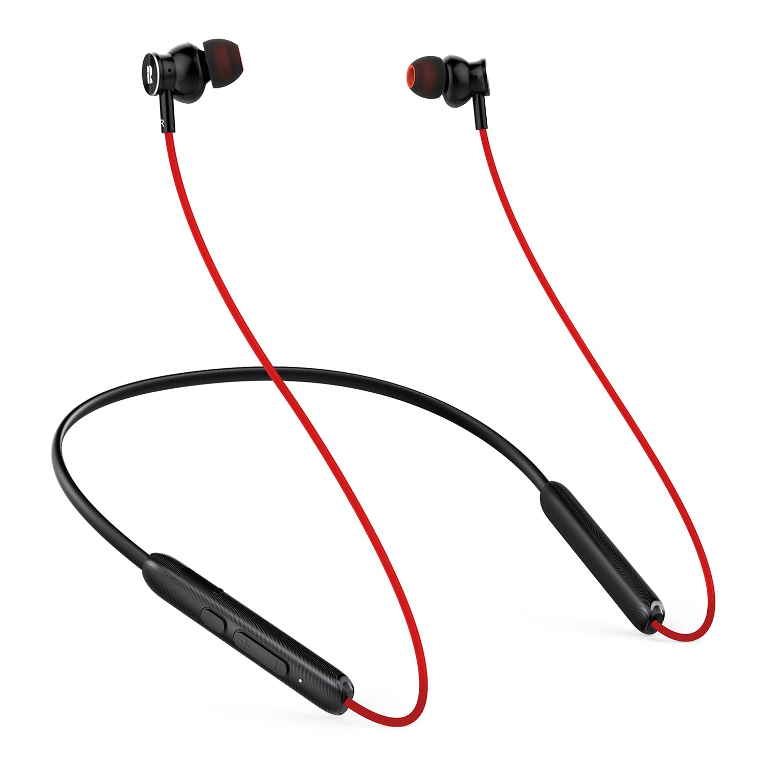 Photo 1 of Rythflo Bluetooth Headphones,V5.2 Wireless Bluetooth Earbuds w/Mic in-Ear Magnetic Neckband Earphone 30Hrs Playtime, IPX7 Sweatproof Deep Bass Headset for Phone Call Music Sports (Red)