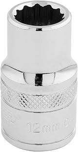 Draper 33097 12mm 1/2 Inch Drive 12 Point Socket Blue