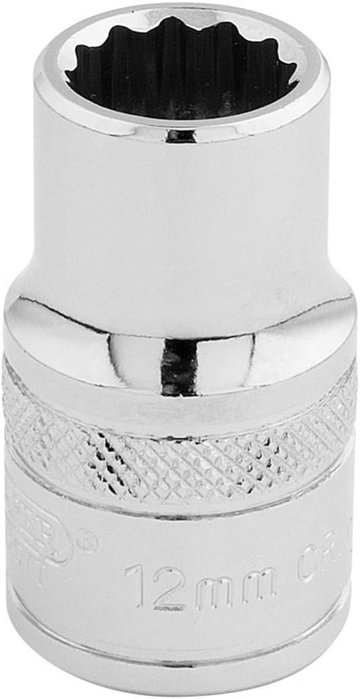 Draper 33097 12mm 1/2 Inch Drive 12 Point Socket Blue