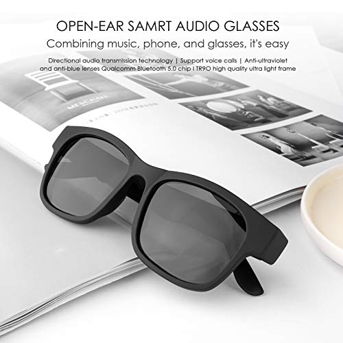 GELETE Smart Glasses Wireless Bluetooth Sunglasses Open Ear Music&Hands