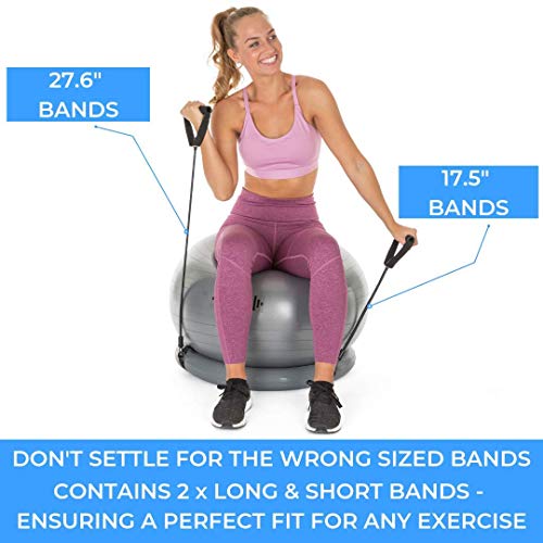 Let's Get Aktiv Exercise Ball with Resistance Bands 1 Yoga Ball (65cm