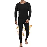 TRENDOUX Thermal Underwear For Men: Warm Thick Wool Long Johns With Polar Fleece Lined, Mens Stretchy Soft Winter Base Layer