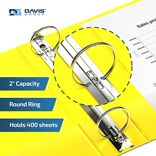 Premium Economy 2Inch Binders, 3Ring Binders for School, Office, or