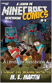 Livro Minecraft Comics - A Lenda de Herobrine 4: A Lenda de Herobrine