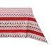 Aprikose Nordic Christmas Square Linen Tablecloth 55x55-Inch for Dinning Room