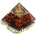 Orgone Pyramid Energy Generator Panchmukhi Rudraksha Beads Crystal Pyramid for E-Energy Protection – Healing Crystal Orgonite Pyramids for Detoxification Meditation Healing Chakra