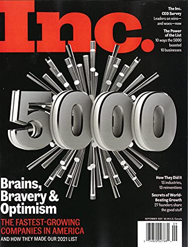 INC. MAGAZINE - SEPTEMBER 2024 - INC 5000 2024 - BRAND NEW