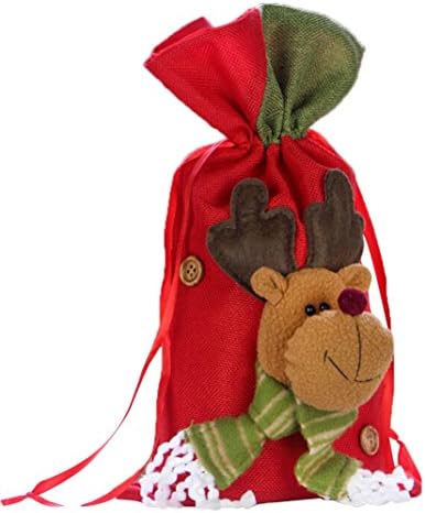 Christmas Gift Bag, Misaky Santa Snowman Decorative For Candy Stocking Filler