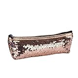 DDLBiz Mermaid Sequin Pencil Case Cosmetic Makeup