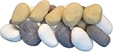 Stove Wizard 20 Large Ceramic Pebbles White Grey Beige 70mm Gas Fire Bio Ethanol view 8