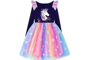VIKITA Girls Dresses Winter Long Sleeve Party Gifts for Girls 3-7 Years