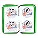 Kaimao Portable Plastic 80pcs Disc CD DVD Wallets Storage Organizer Bags Cases Green