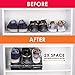 Adjustable Shoe Storage Organizer - 2018 Model Upgraded Version | Shoe Slots Organizer | Shoe Slots Space Saver | Closet Storage Space Saver | Shoe Slotz | Shoe Space Saver 8 Pack