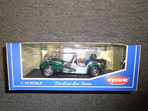 Kyosho Die Cast Car Collection 1/18 Scale Caterham Super Seven (Green) Die Cast Metal