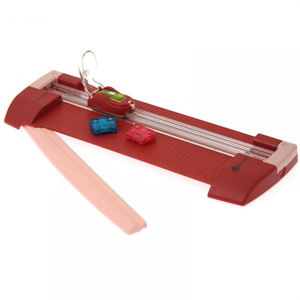 Woodware Craft Collection Ltd FingerGuard A5 Trimmer + 3 Blades, White