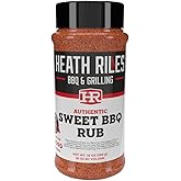 Heath Riles BBQ Rub - Sweet Seasoning, Champion Pitmaster Recipe, Legendary Rubs For Smoking & Grilling, 80+ BBQ Championships, 10 oz.
