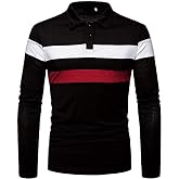 HHGKED Polo Shirts for Men Casual Short & Long Sleeve Golf Slim Fashion Shirts