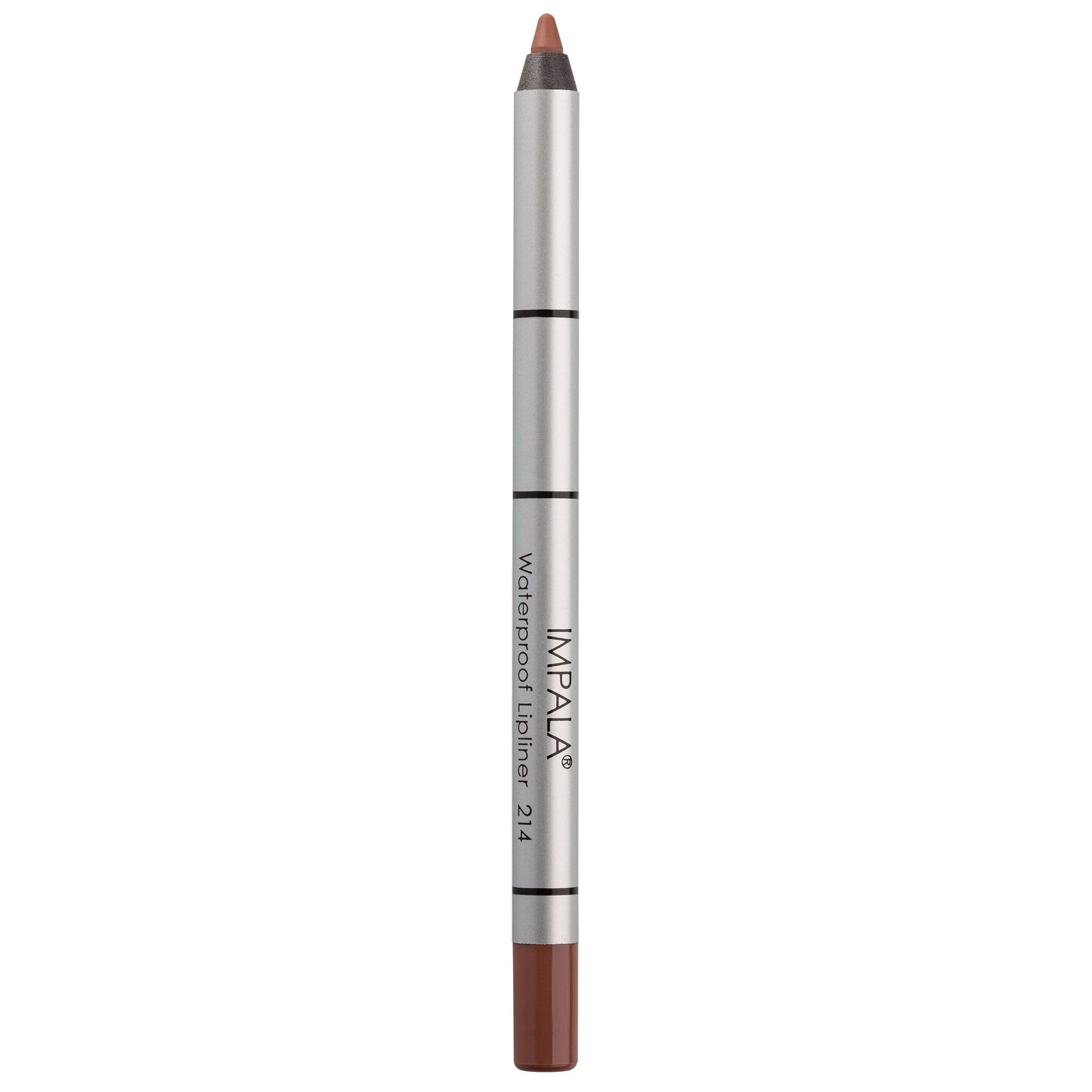 IMPALA | Creamy Waterproof Lip Pencil Dark Nude Color 214 | Permanent Lip Liner | Waterproof Lip Pencil | Long-lasting Lip Liner | Volumizing Effect
