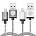 iOrange-E iPhone 6 Charger, Apple Certified 2 Pack 3.3ft (1M) Braided Lightning Cable for iPhone 6 6S Plus 5S 5C 5, iPad Air, iPad Pro, iPad Mini 4, iPod Touch 5th Gen, Silver + Grey