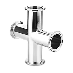TAISHER 1PCS 304 Stainless Steel 1.5" Tube OD 4 Way