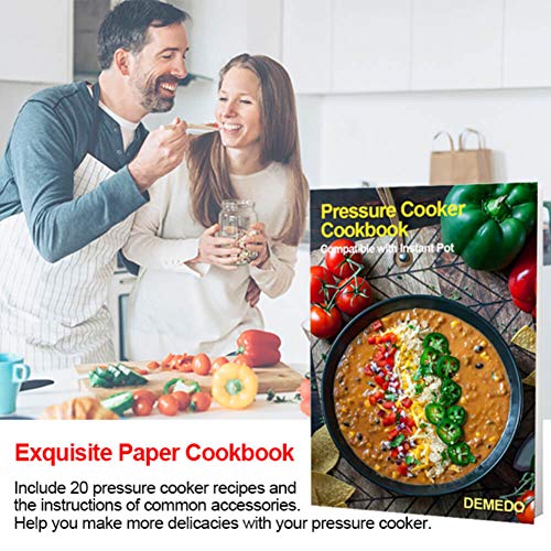 Accessories for 3 Quart Instant Pot with Recipe Cookbook for Electric Pressure Cooker - Steamer Basket, Sealing Ring, Magnetic Cheat Sheet, Egg Bites Mold, Steam Rack, Food Tongs, Silicone Mat, Mitts