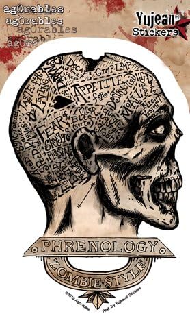 AgorablesZombie Phrenology - Sticker / Decal