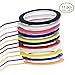 JDYYICZ 11 Rolls 11 Colors Whiteboard Art Tape Artist Tape Fingerboard Tapes Marking Grid Tapes Chart Graphic Tape 1/8