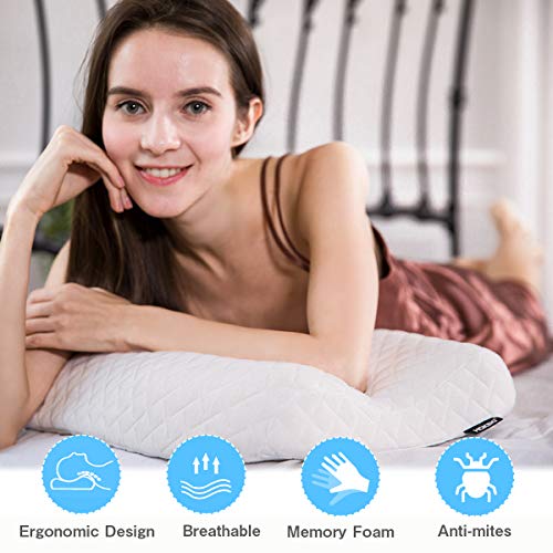 HOKEKI Pillow Ergonomic Cervical Sleeping Pillow for Neck Pain Support