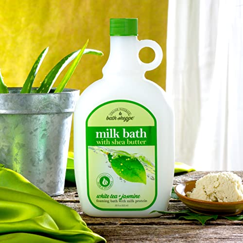 Village Naturals Bath Shoppe, Milk Bath, White Tea and Jasmine, 28 Fl Oz, Pack of 2 Pricepulse