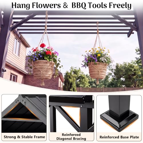 Redlife 5x6 FT Hardtop Grill Gazebo Review: BBQ Shelter with Bar Counter & Side Extension image 21