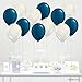 Andaz Press 11-inch Latex Balloon Duo Party Kit with Gold Cards & Gifts Sign, Navy Blue and Clear with Gold Stars, 12-pk, To the Moon and Back Boy Baby Shower Decorations