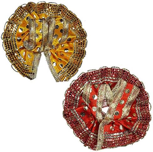 Radha Krishna Silk Dress, Clothes, Deity Size "5 to 6 Inches"