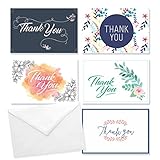 Rembrandt Thank You Cards Set of 30 - 5 Unique Designs - Note for Occasions Such as a Baby Shower, Birthday, Graduation, Weddings, Bridal Party