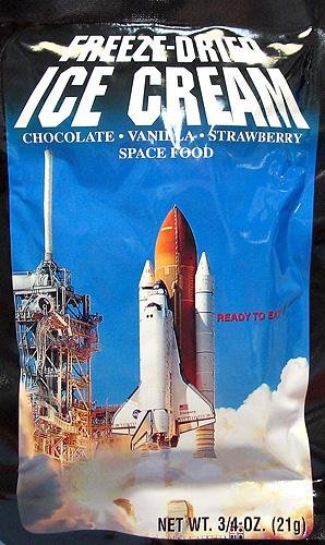 Luvy Duvy Neapolitan Ice Cream, Freeze Dried Astronaut Food