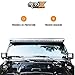 Aerolidz Smoked Straight Universal 50 52 inch Wind Noise Diffuser Aerodynamic LED Light Bar Cover Noise Reducer